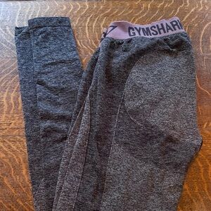 Gymshark Charcoal and Mauve Leggings